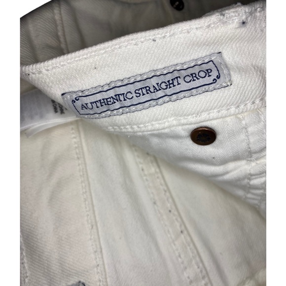 LUCKY BRAND Authentic Straight Crop White Jeans Size 14/32 - Picture 3 of 7